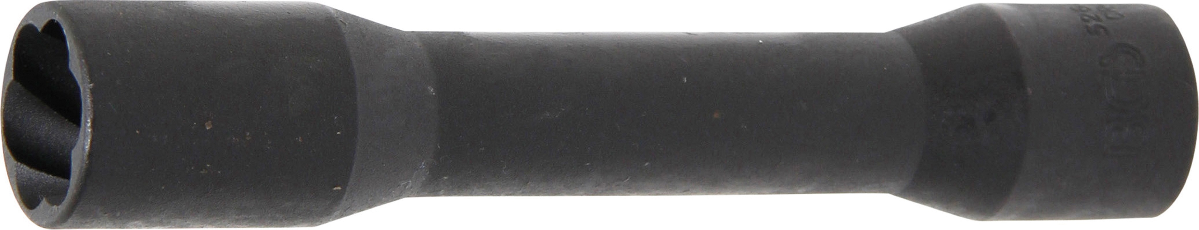 Spezial-Steckschlüssel-Einsatz / Schraubenausdreher, tief | Antrieb Innenvierkant 12,5 mm (1/2") | SW 19 mm - BGS 5264-19
