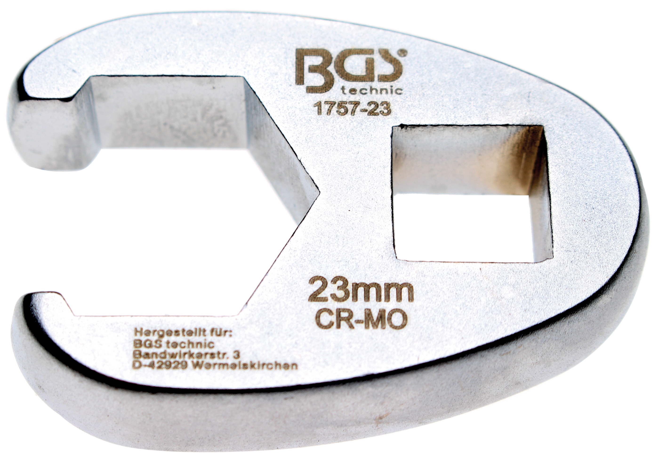 Hahnenfußschlüssel | Antrieb Innenvierkant 12,5 mm (1/2") | SW 23 mm - BGS 1757-23