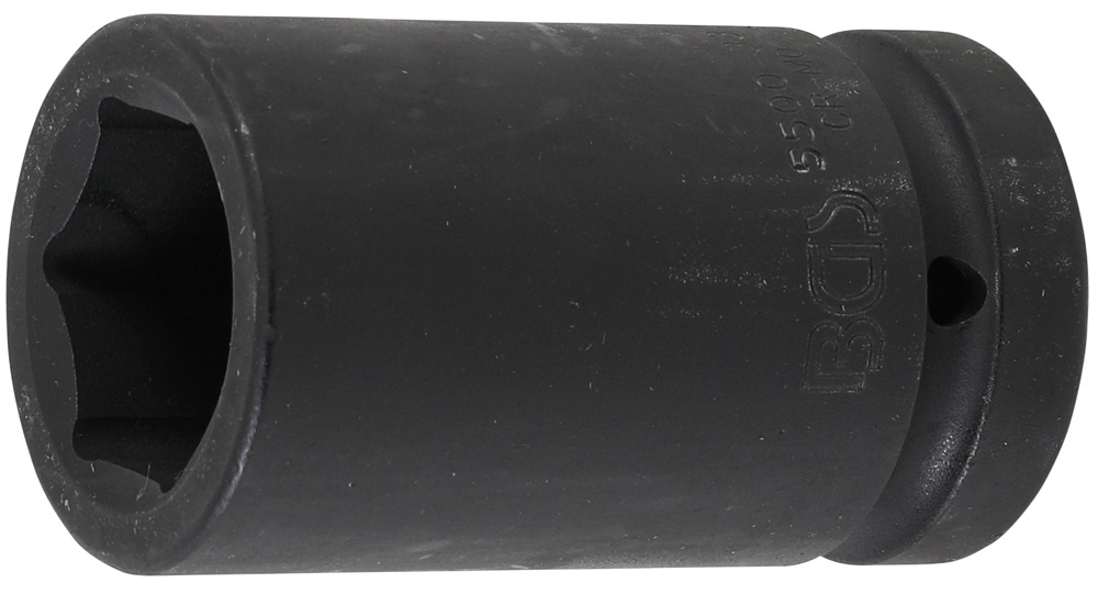 Kraft-Steckschlüssel-Einsatz Sechskant, tief | Antrieb Innenvierkant 25 mm (1") | SW 33 mm - BGS 5500-33