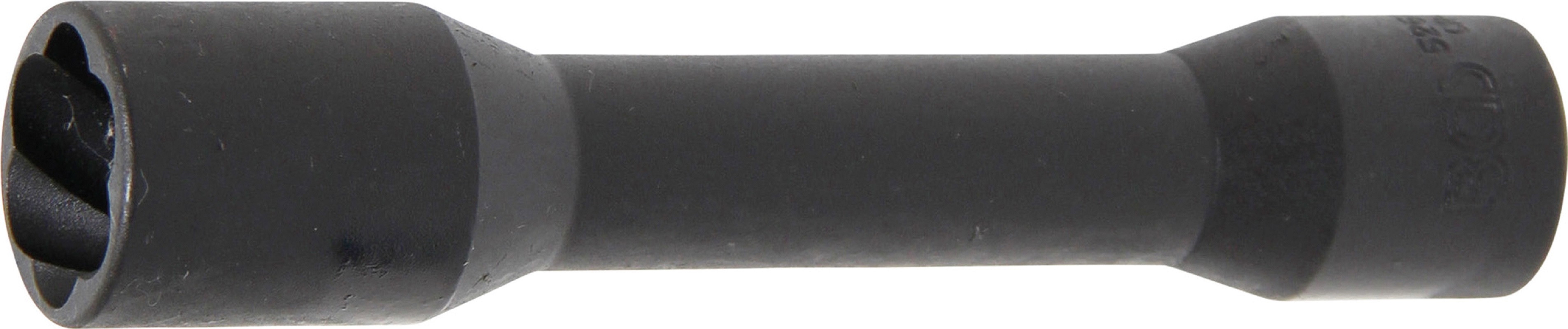 Spezial-Steckschlüssel-Einsatz / Schraubenausdreher, tief | Antrieb Innenvierkant 12,5 mm (1/2") | SW 21 mm - BGS 5264-21