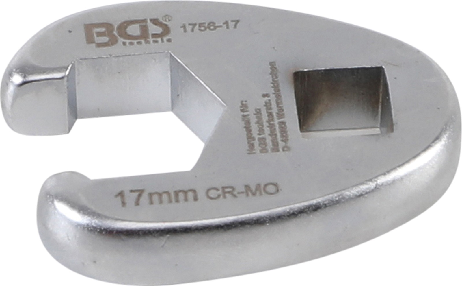 Hahnenfußschlüssel | Antrieb Innenvierkant 10 mm (3/8") | SW 17 mm - BGS 1756-17