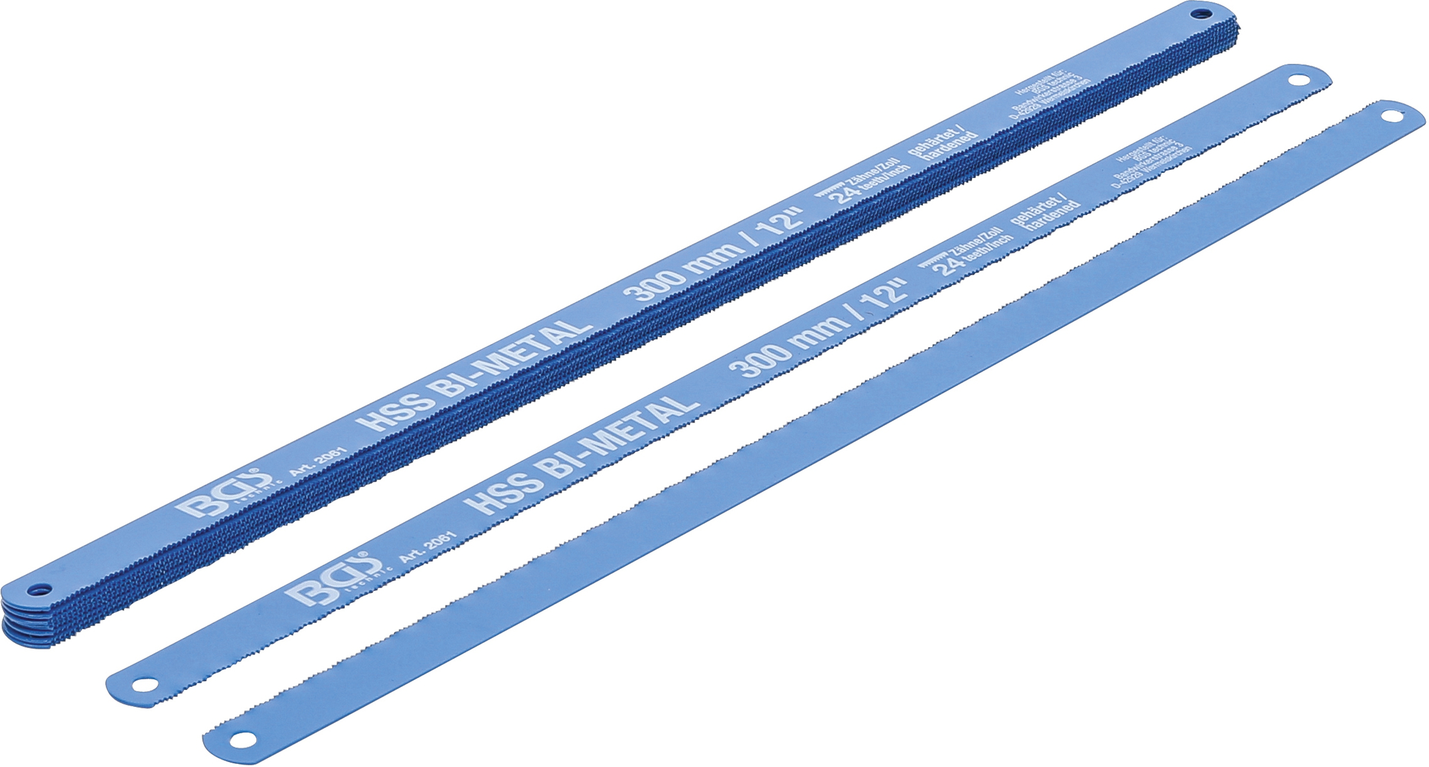 Metallsägeblätter, 13 mm breit, 300 mm lang, HSS flexibel, 10er Pack BGS 2061