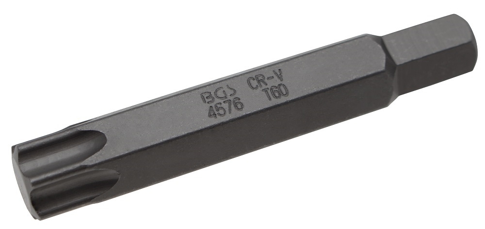 Bit | Länge 75 mm | Antrieb Außensechskant 14 mm | T-Profil (für Torx) T60 - BGS 4576