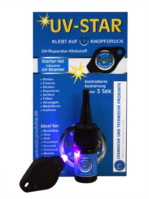 MW UV Star Kleber inkl. UV-Beamer 3g