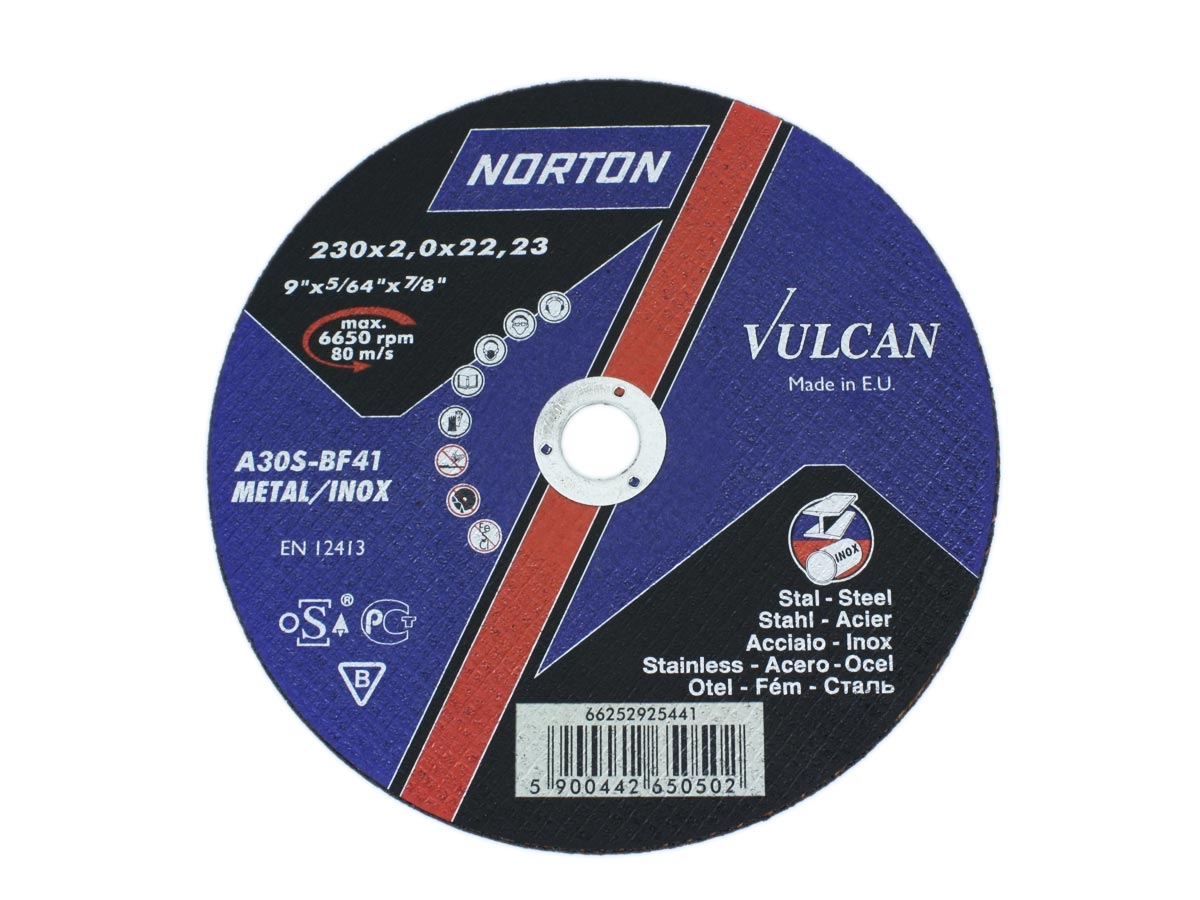 Trennscheiben 230mm x 2,0mm Norton INOX Vulcan