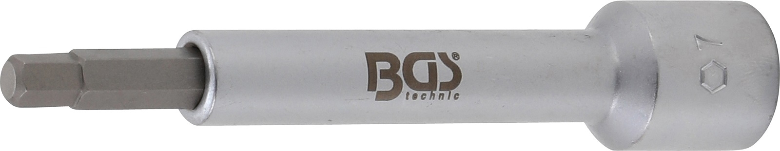 Bit-Einsatz | Antrieb Innenvierkant 12,5 mm (1/2") | Innensechskant 7 mm - BGS 2087-H7