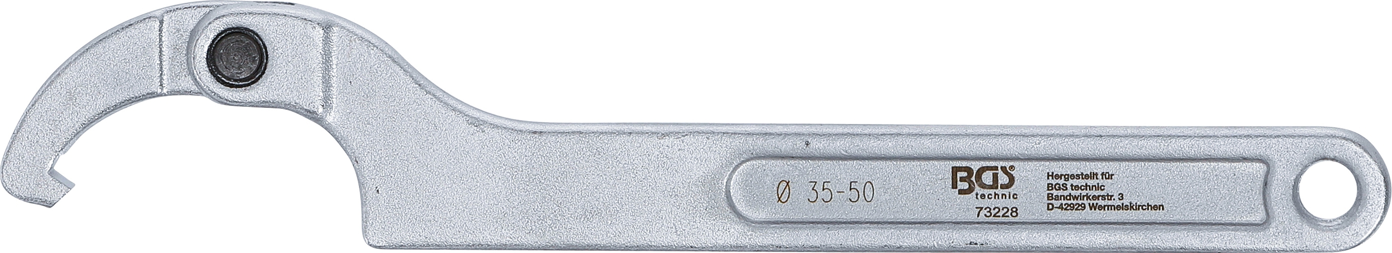 Gelenk-Hakenschlüssel mit Nase | 35 - 50 mm
