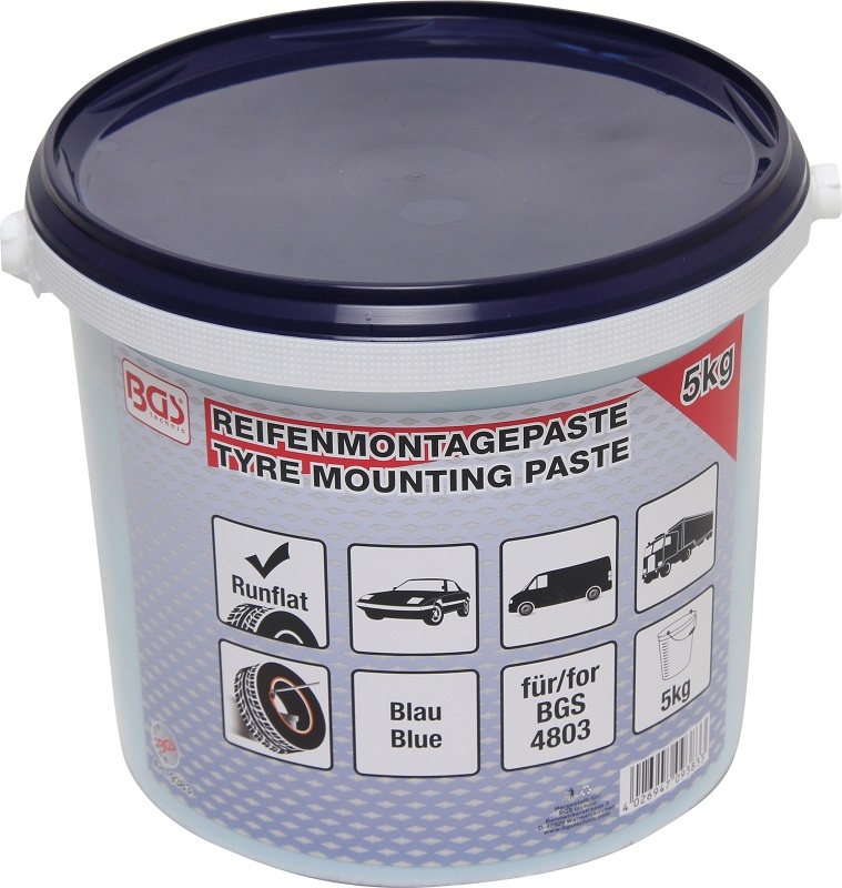 Reifenmontagepaste für Run-Flat-Reifen | blau | 5 kg BGS 9383