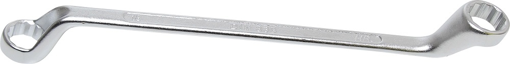 Doppel-Ringschlüssel, gekröpft | SW 18 x 19 mm - BGS 1214-18x19