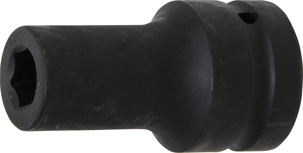Kraft-Steckschlüssel-Einsatz Sechskant, tief | Antrieb Innenvierkant 25 mm (1") | SW 17 mm - BGS 5500-17