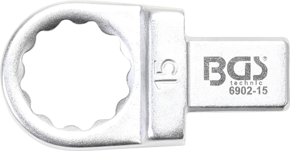 Einsteck-Ringschlüssel | 15 mm | Aufnahme 9 x 12 mm - BGS 6902-15