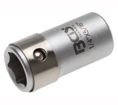 Bit-Adapter mit Haltekugel, 6,3 (1/4), für 8 mm Bits BGS 8251