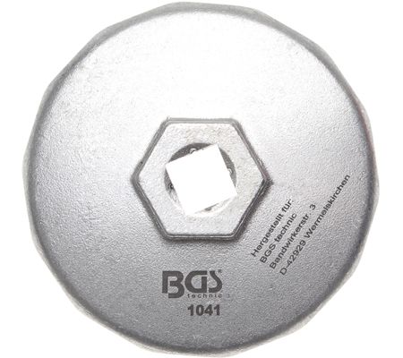 Ölfilterkappe aus Aluminium-Druckguss, 74 mm x 14-kant BGS 1041