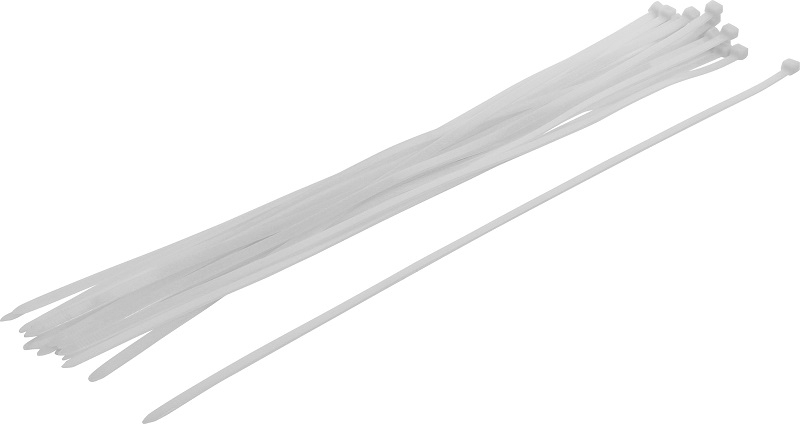 Kabelbinder-Sortiment | weiß | 8,0 x 600 mm | 20-tlg. - BGS 80776