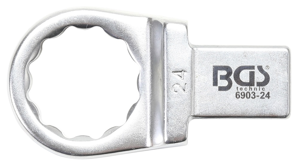 Einsteck-Ringschlüssel | 24 mm | Aufnahme 14 x 18 - BGS 6903-24