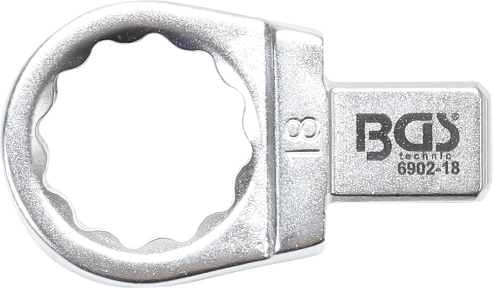Einsteck-Ringschlüssel | 18 mm | Aufnahme 9 x 12 mm - BGS 6902-18