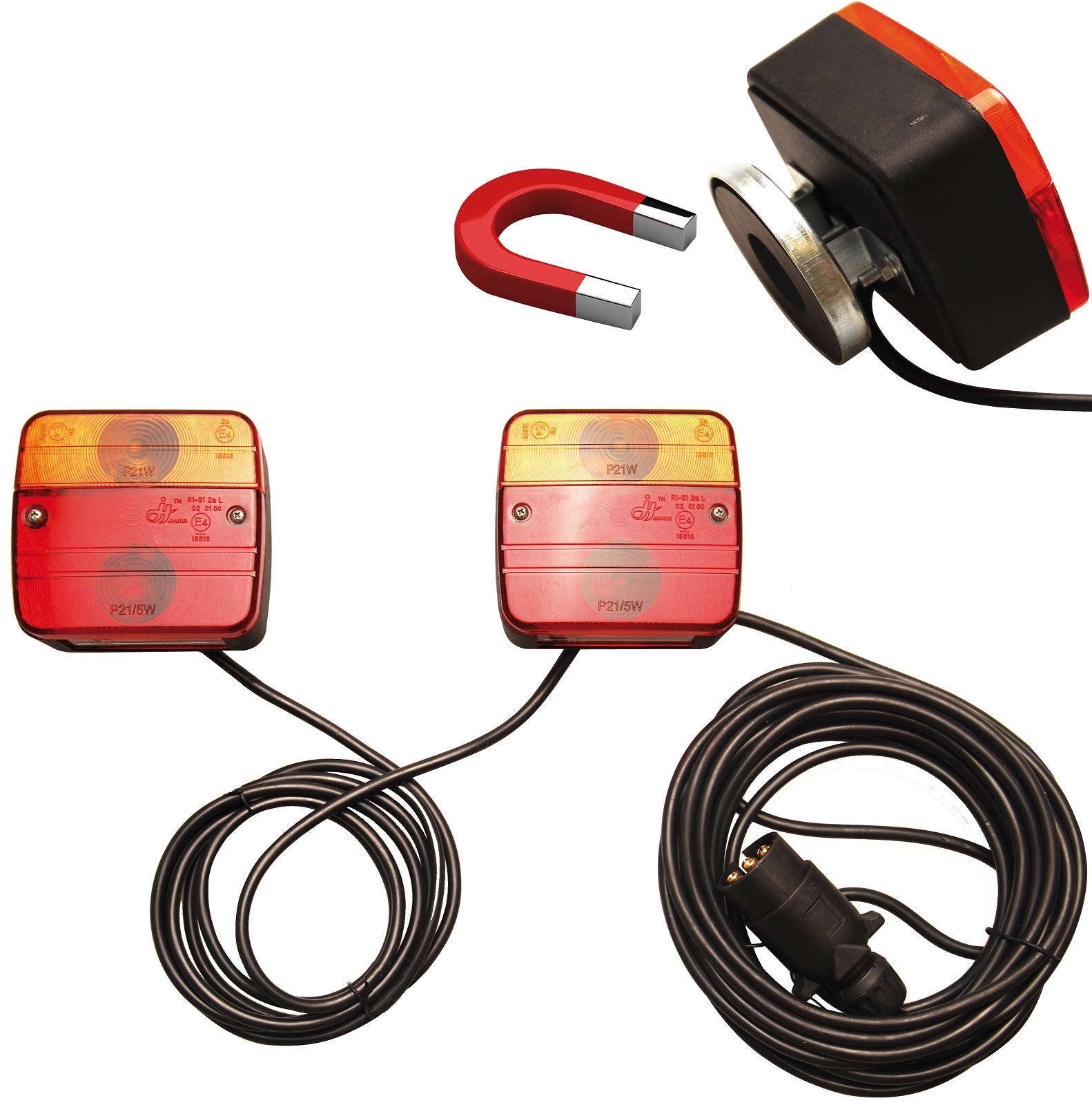 Anhänger-Lampen mit Magnethalter | 2-tlg. - BGS 80960