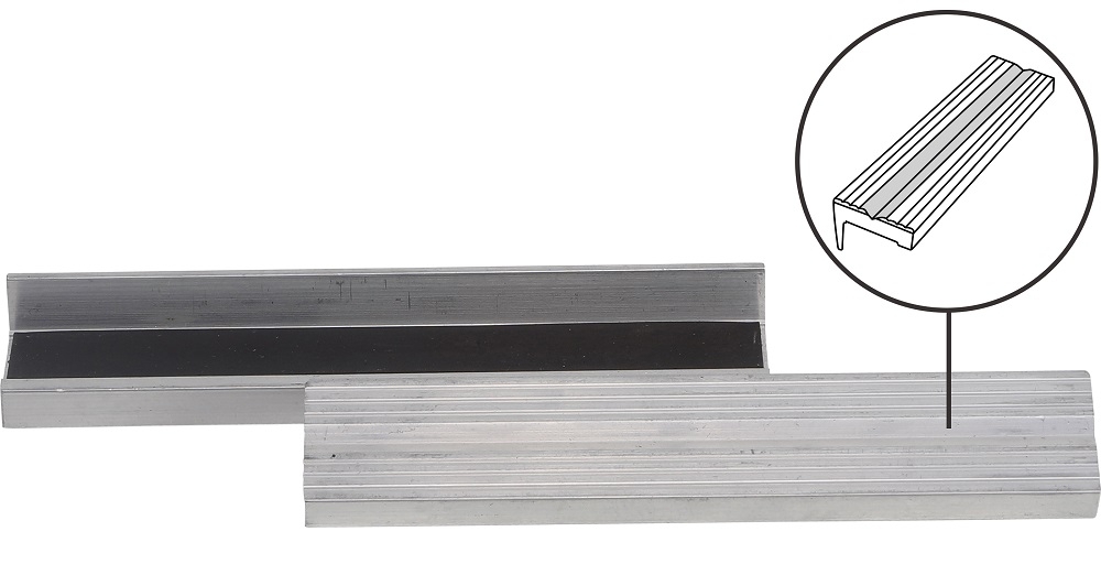 Schraubstock-Schutzbacken | Aluminium | Breite 150 mm | 2-tlg. - BGS 9283