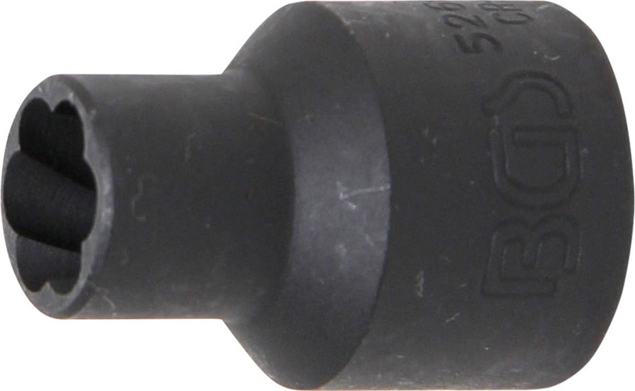 Spezial-Steckschlüssel-Einsatz / Schraubenausdreher | Antrieb Innenvierkant 12,5 mm (1/2") | SW 10 mm - BGS 5266-10
